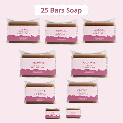 25 bars Kojic Acid & Turmeric Brightening Soap