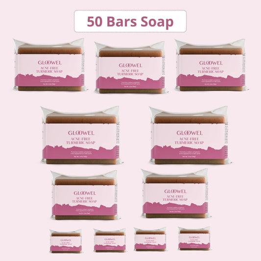 50 bars Kojic Acid & Turmeric Brightening Soap